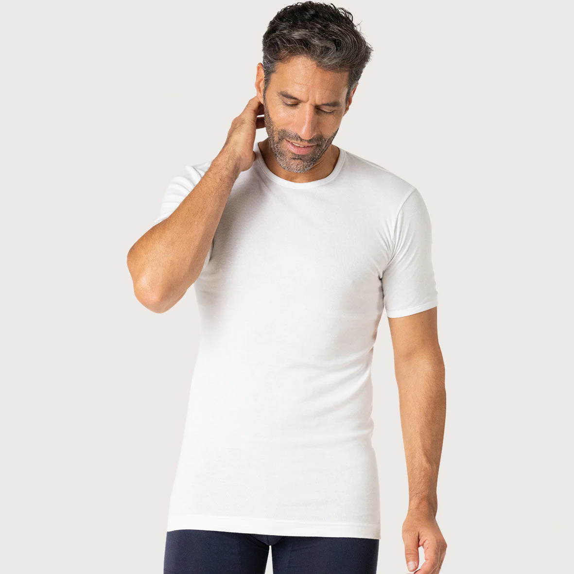 Lot de 3 tee-shirts col rond Pur coton Heritage Eminence – Image 2