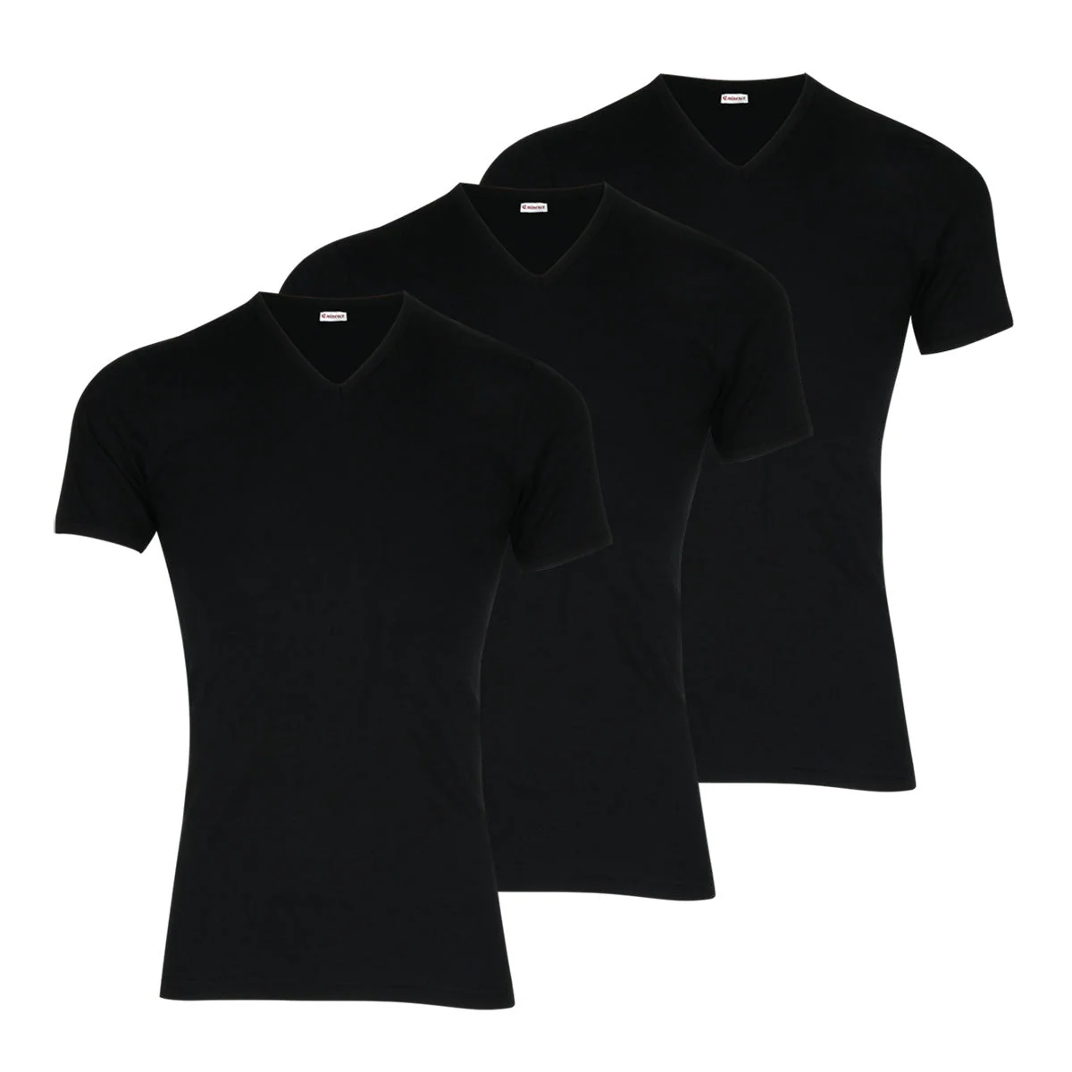 Lot de 3 tee-shirts homme col V Pur coton Heritage Eminence