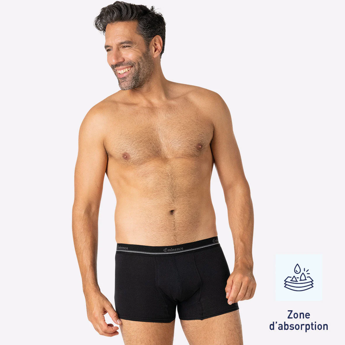 Lot de 3 boxers pour fuites urinaires Homme Sérénité Eminence – Image 2