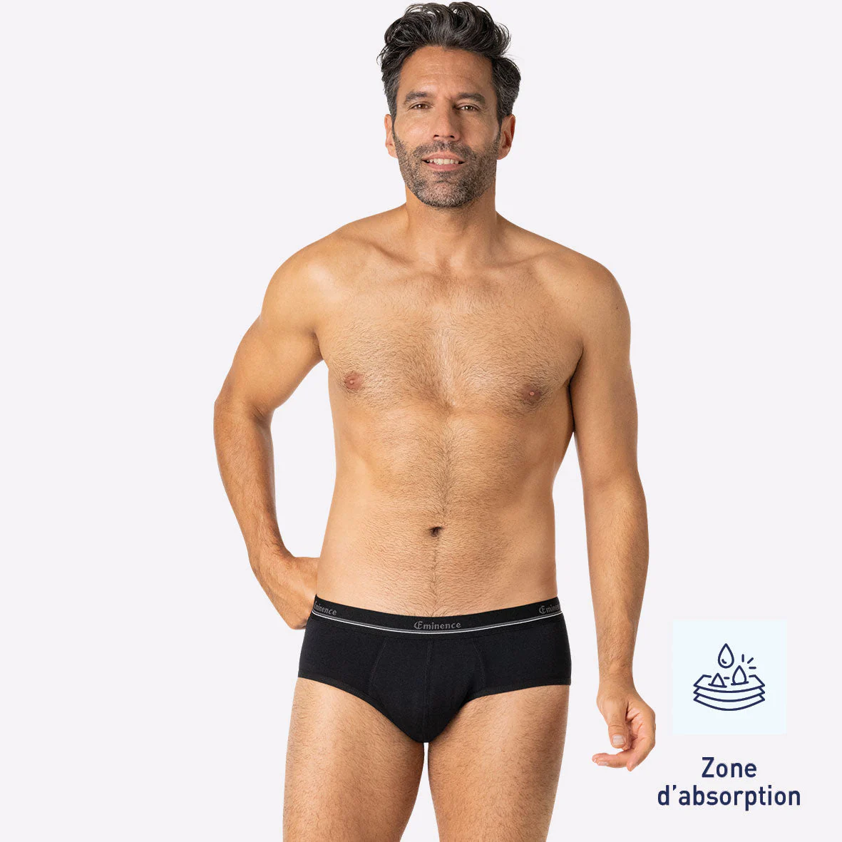 Lot de 2 slips fuites urinaires Homme Sérénité Eminence – Image 2