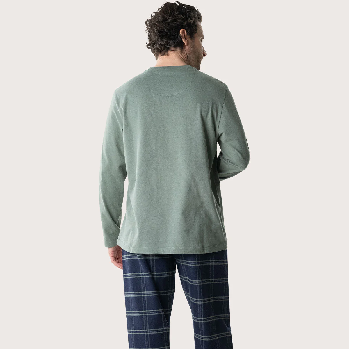 Pyjama long homme Jersey/Flanelle Eminence – Image 3