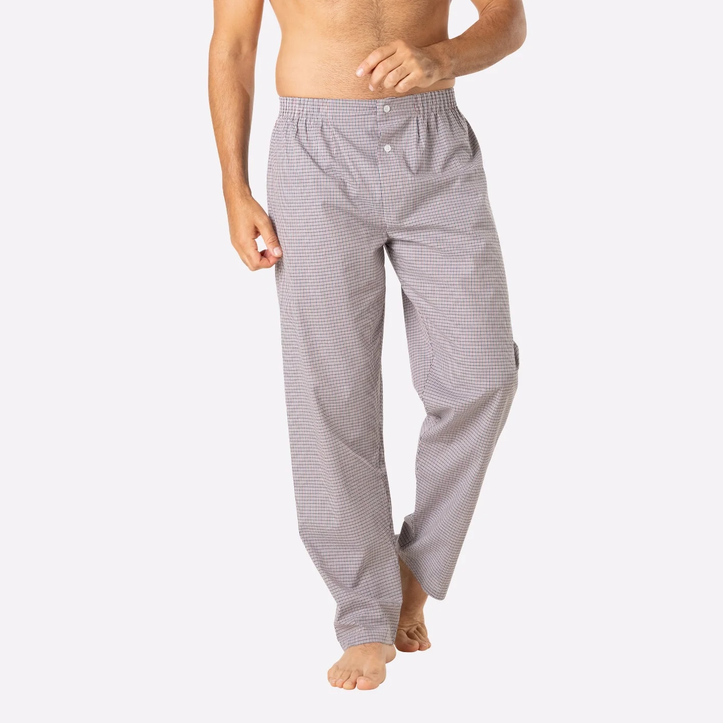 Pyjama long homme ouvert Popeline Eminence – Image 4