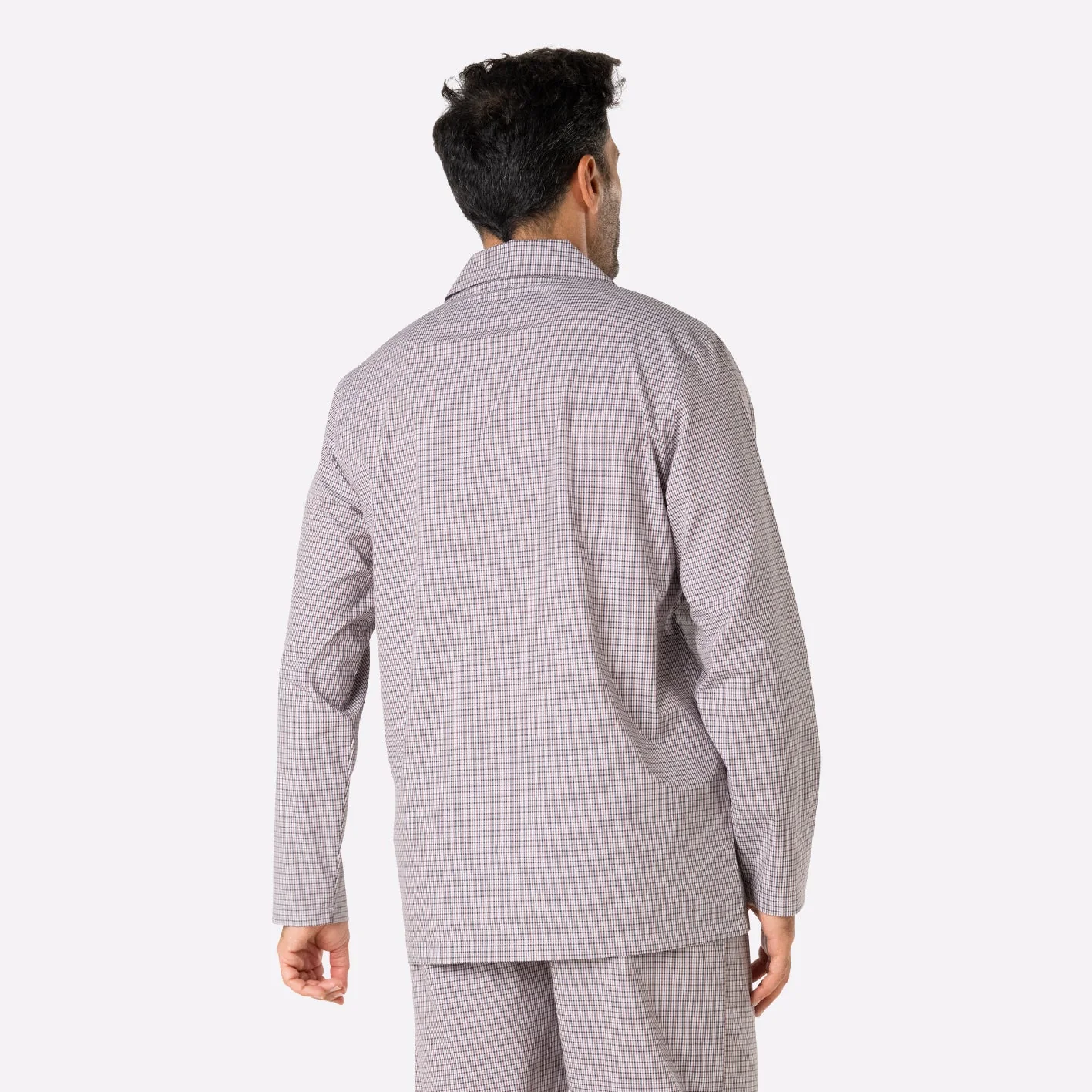 Pyjama long homme ouvert Popeline Eminence – Image 5