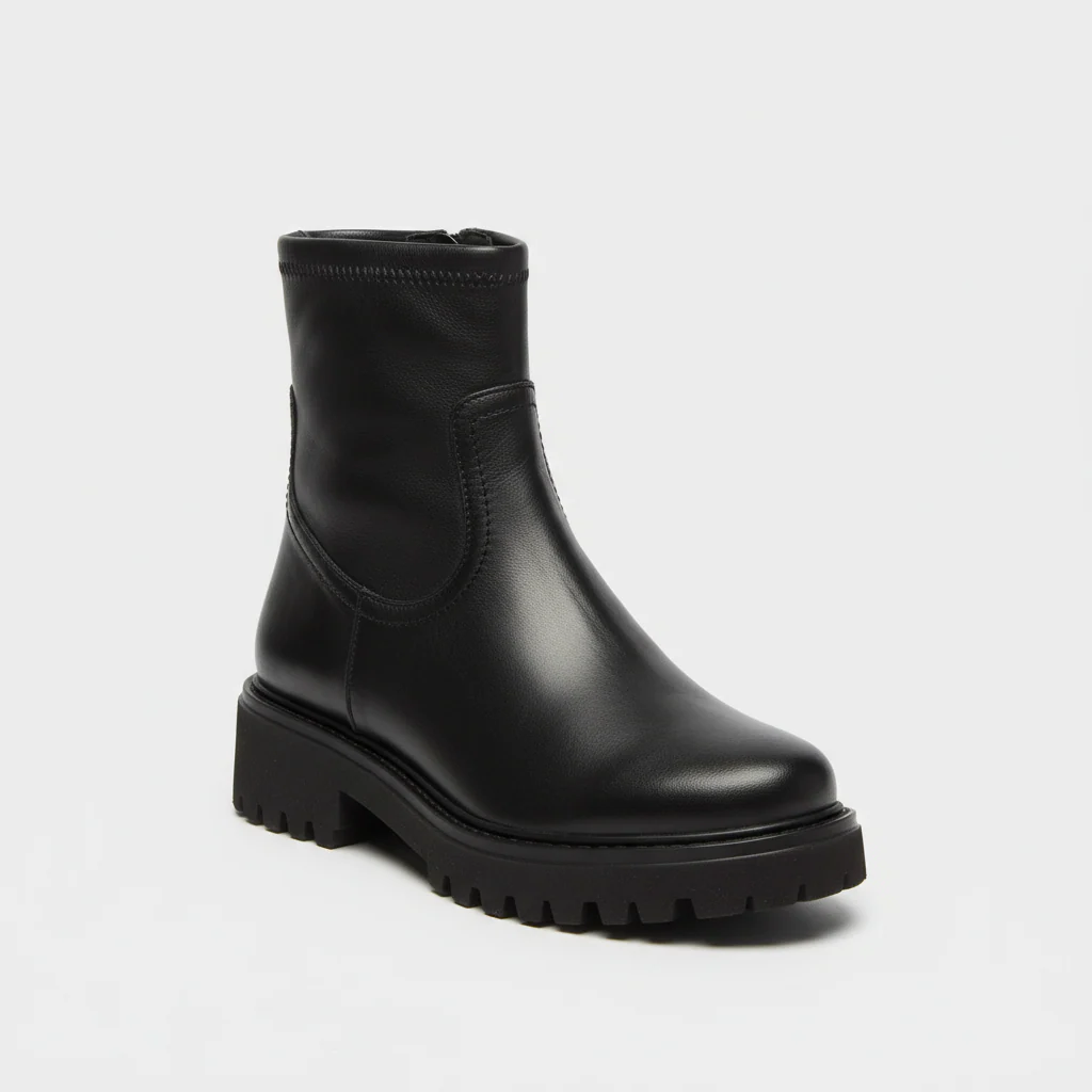 eva luna boots cuir noir – Image 2
