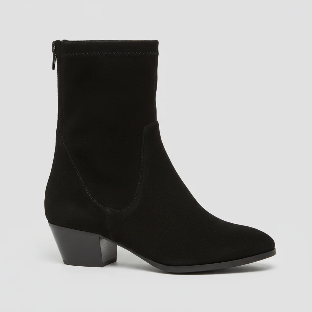 eva luna boots stretch daim noir