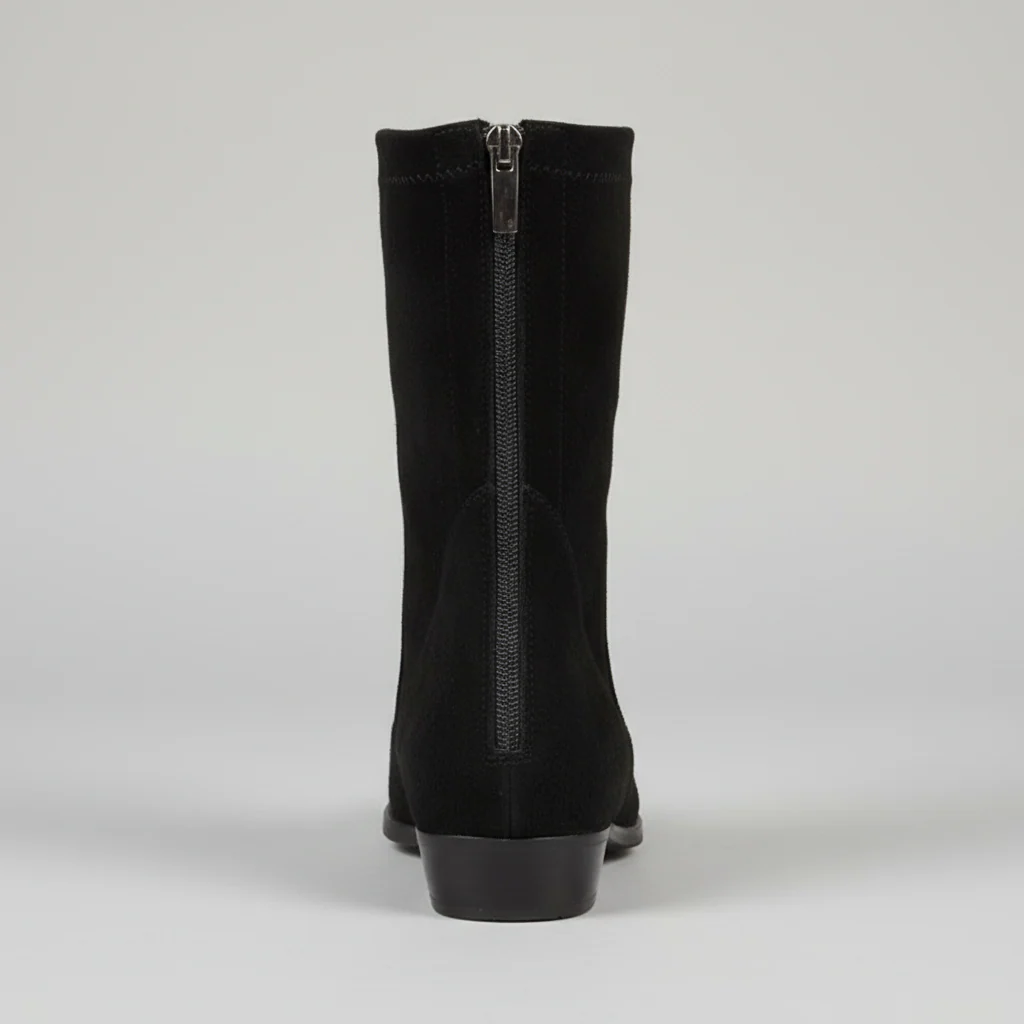 eva luna boots stretch daim noir – Image 2