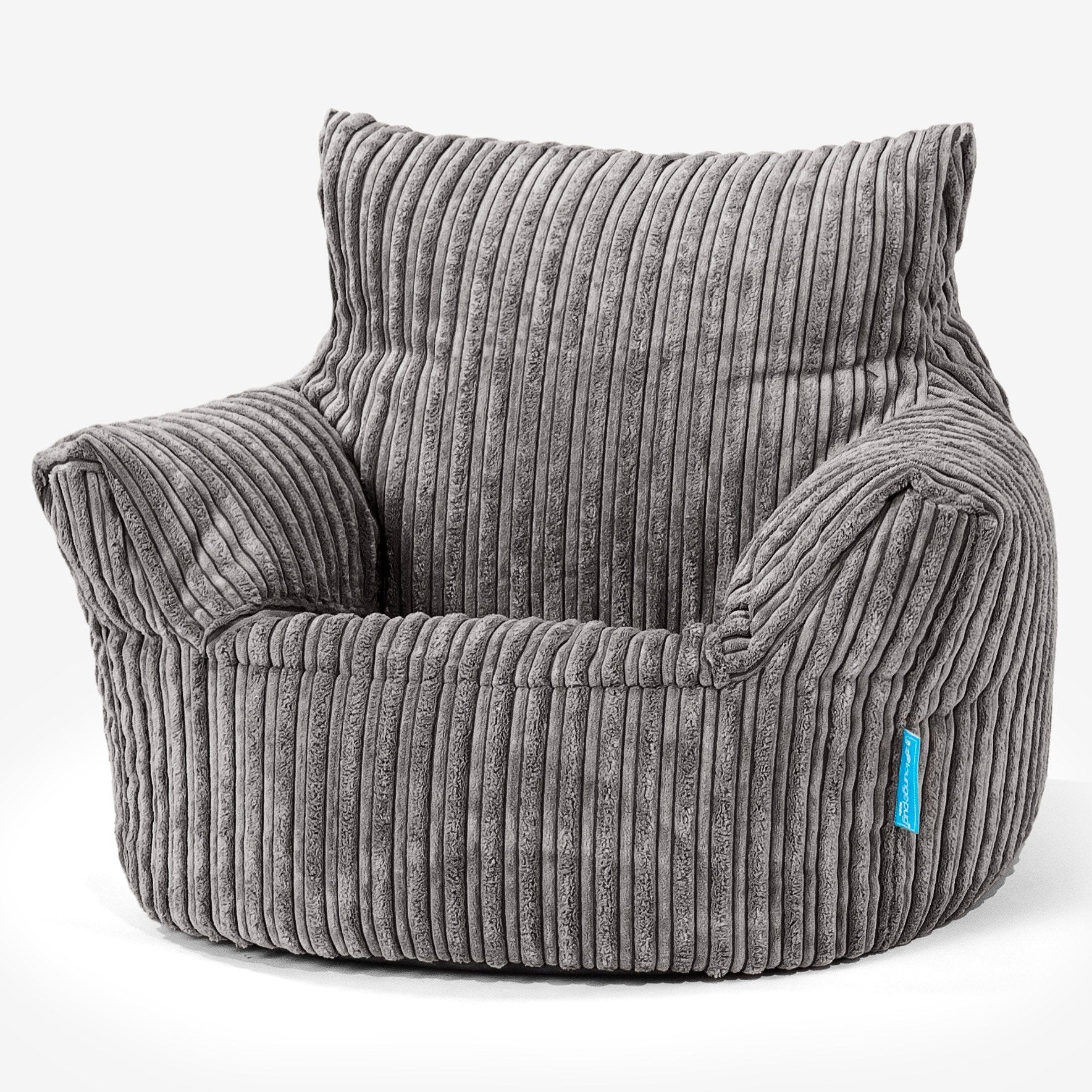 Fauteuil Pouf Bambin 1-3 ans - Côtelé Anthracite