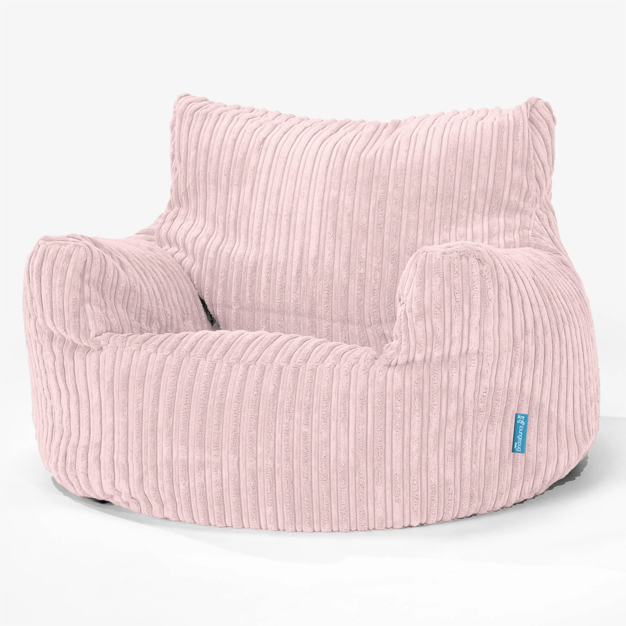Fauteuil Pouf Enfant 3-8 ans - Côtelé Rose
