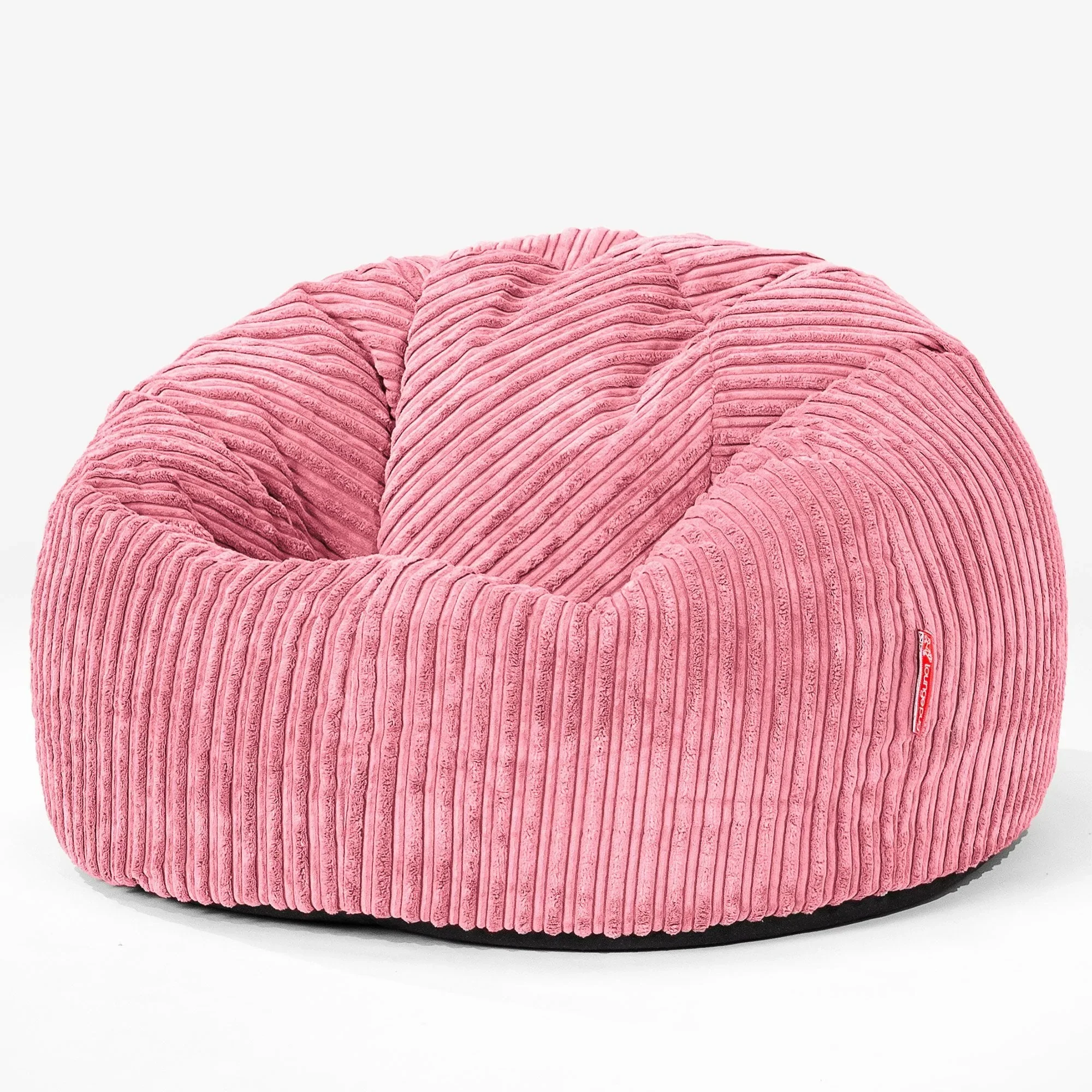 CloudSac 200 Pouf Géant Enfant à Mémoire de Forme 2-12 ans - Côtelé Corail